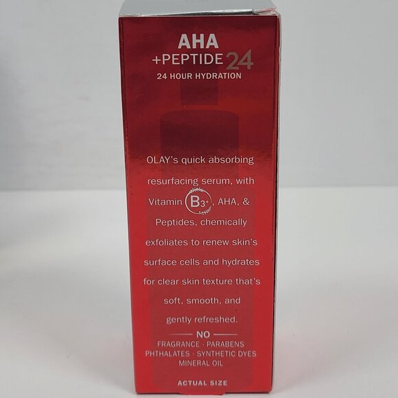Olay AHA + Peptide 24 Resurfacing Serum 40ml Fragrance-Free NIB - Picture 5 of 6